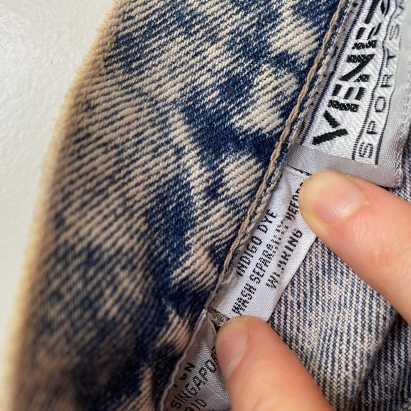 Vintage 90s Venezia Acid Wash High Waist Mom Jeans - Picture 8 of 9